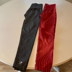 Gym shark workout tights pair of 2 brand new